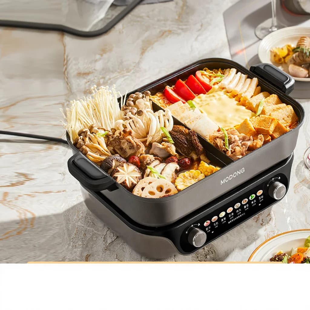 Jaettava sähköinen hotpot, tarttumaton sisäosa, 8L kapasiteetti
