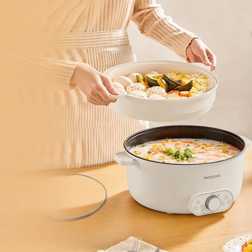 Sähköinen hot pot 6L 7L 8L höyryttimellä, 220V