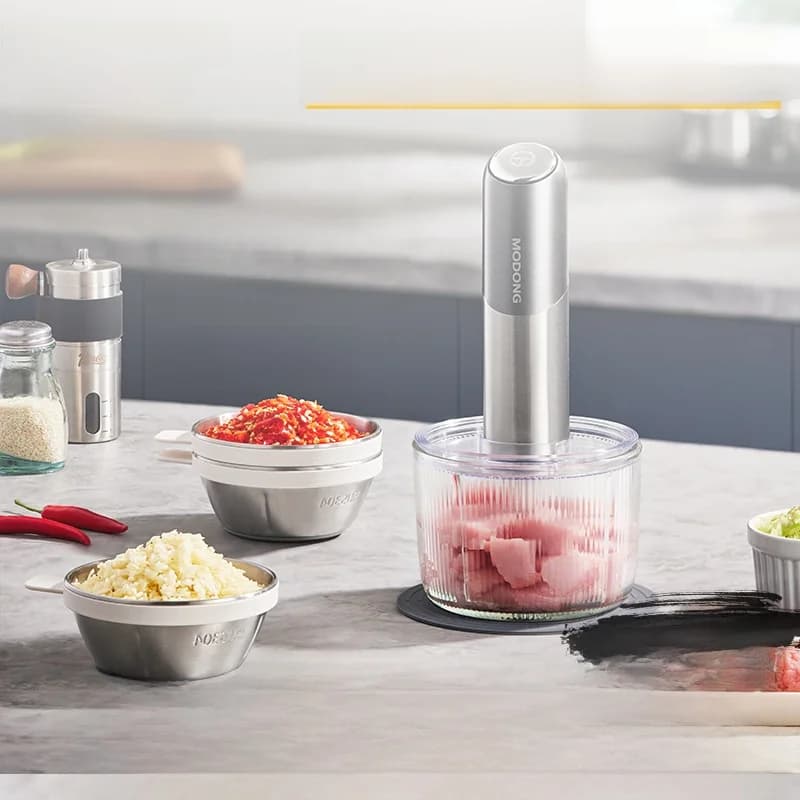 Langaton sähköinen ruokasilppuri 100W mini valkosipulisilppuri