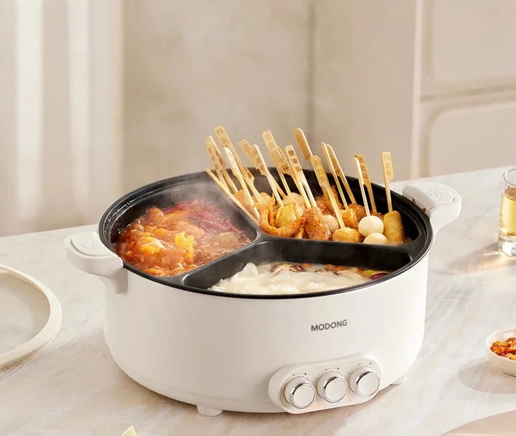 Sähköinen hot pot väliseinällä, 5.6L/8L, 220V