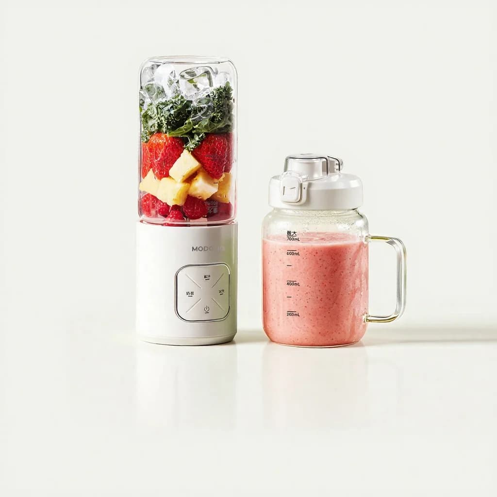 Kannettava langaton blenderikuppi mehuille ja smoothieille