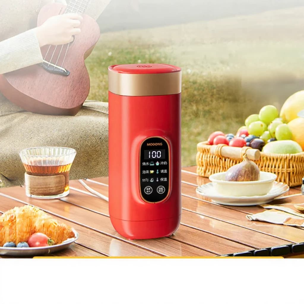 Kannettava sähköinen vedenlämmitysmuki 650ml 304-sisus 220V
