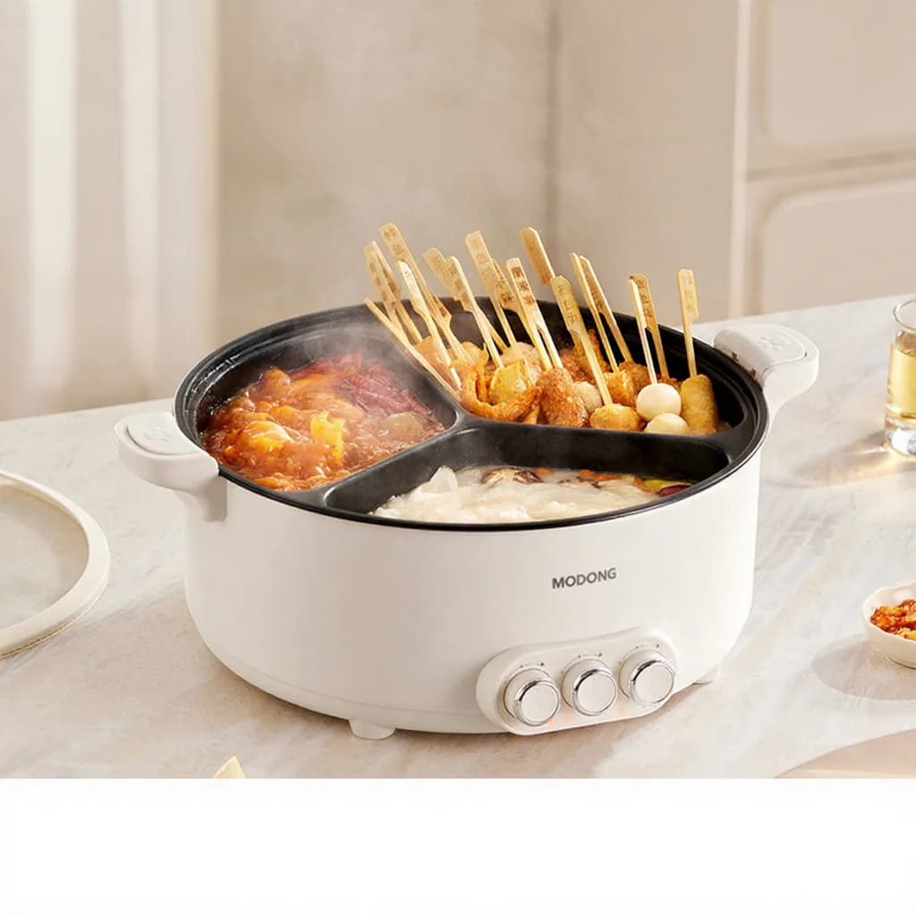 Sähköinen hot pot väliseinällä, 5.6L/8L, 220V