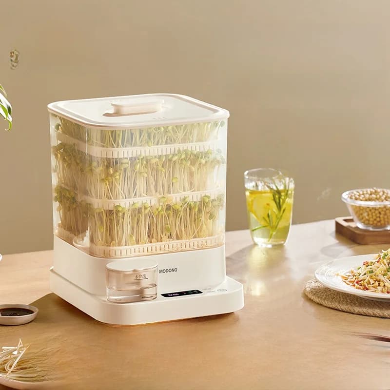 Sähköinen idätyskone kotiin, 1.5L, 20W, 3-kerroksinen