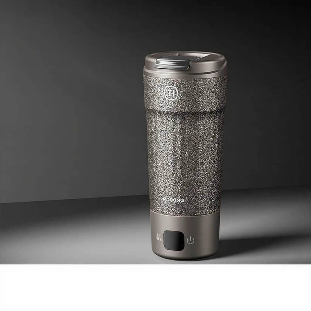 Titaaninen sähköinen matkamuki 400ml lämpötilanäytöllä
