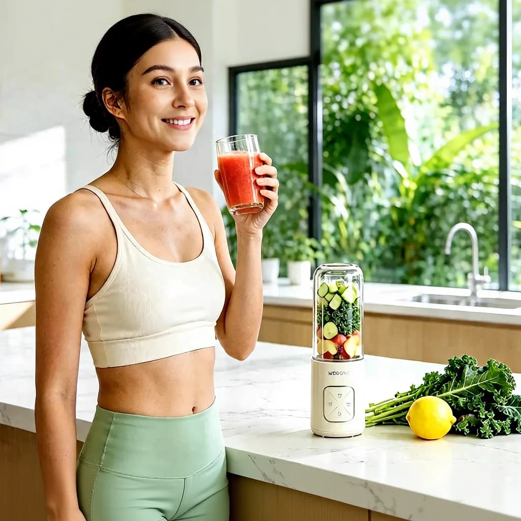 Kannettava langaton blenderikuppi mehuille ja smoothieille