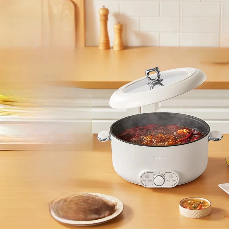 Sähköinen hot pot 6L 7L 8L höyryttimellä, 220V