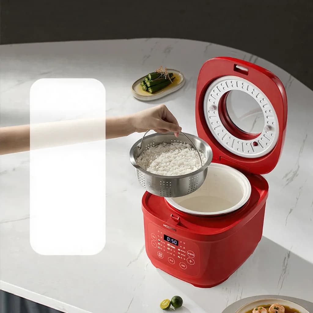 3L sähköinen riisikeitin keraamisella sisäpadalla, 600W