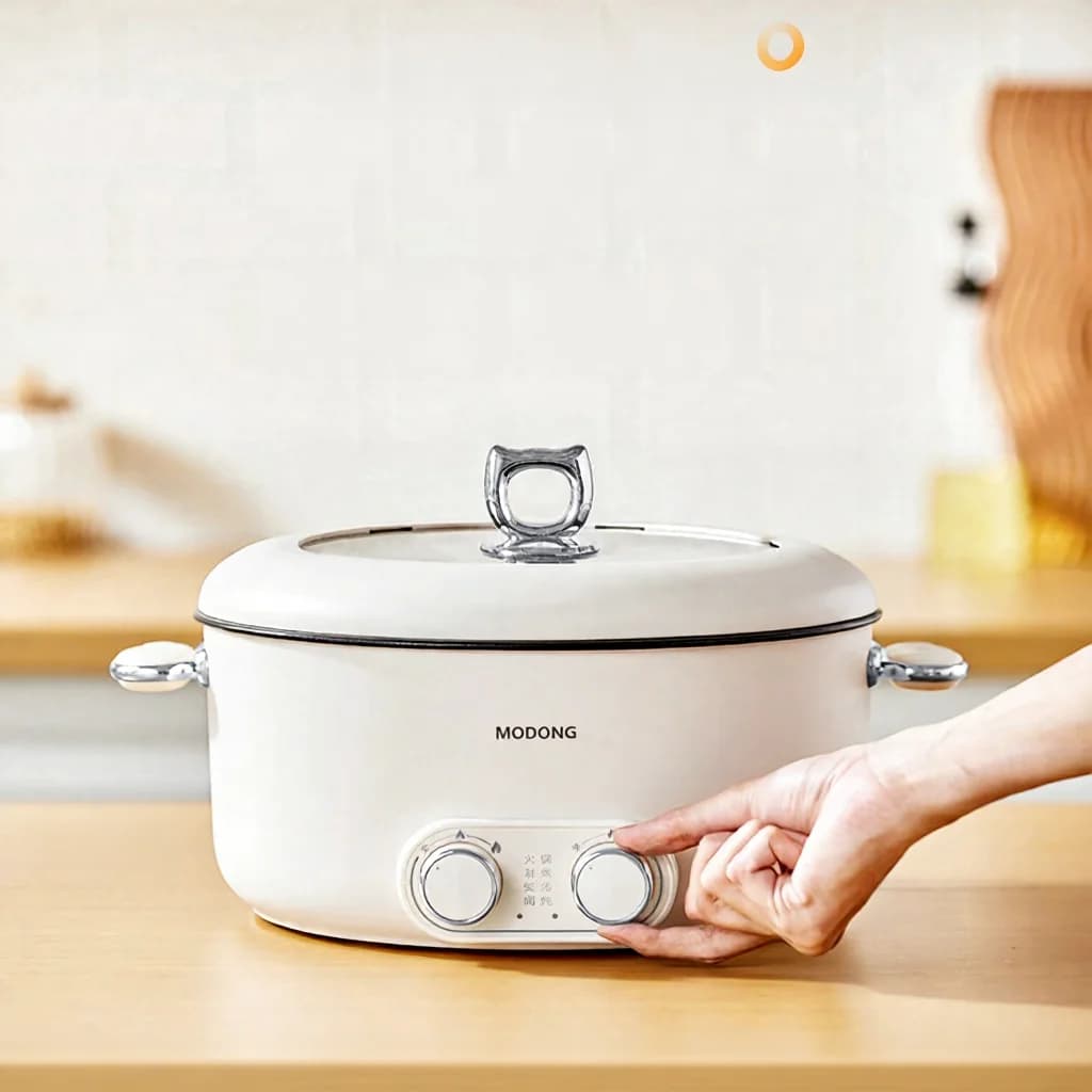Kaksoisohjauksella varustettu sähköinen hot pot -kattila 6L, suuri tilavuus, tarttumaton