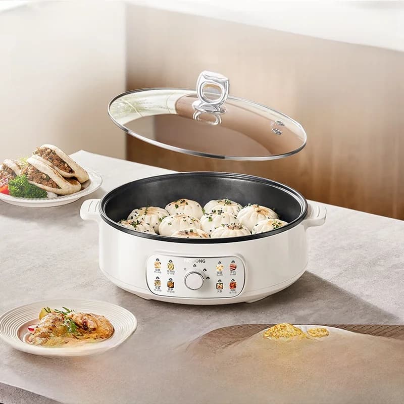 Sähköinen kaksipuolinen kuumennettava grilli 4L, tarttumaton, 1800W