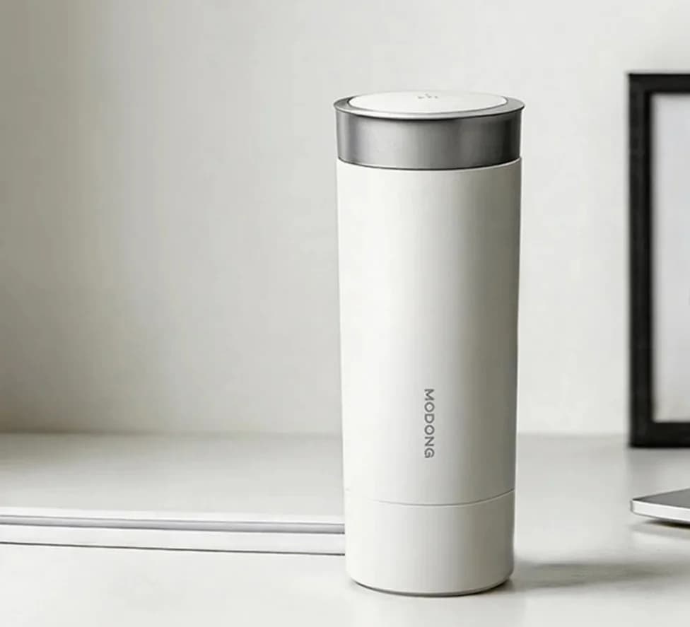 Kannettava sähköinen vedenlämmityskuppi 350ml 316L ruostumaton teräs
