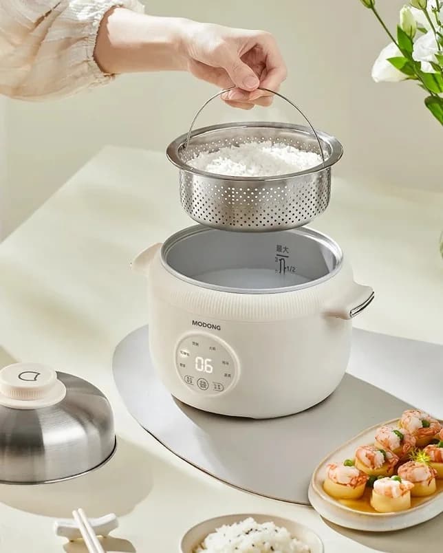 1,6 L mini sähköinen riisinkeitin keraamisella sisäpadalla