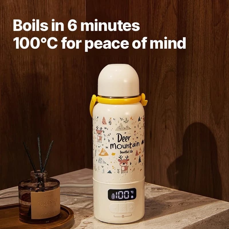 Kannettava sähköinen vedenlämmitin, 100°C kiehautus ja termostaatti