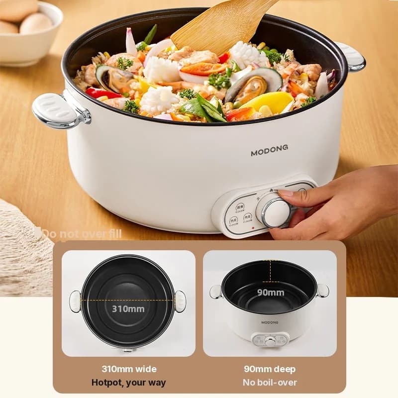 Sähköinen hot pot 6L 7L 8L höyryttimellä, 220V
