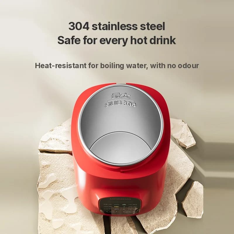 Kannettava sähköinen vedenlämmitysmuki 650ml 304-sisus 220V