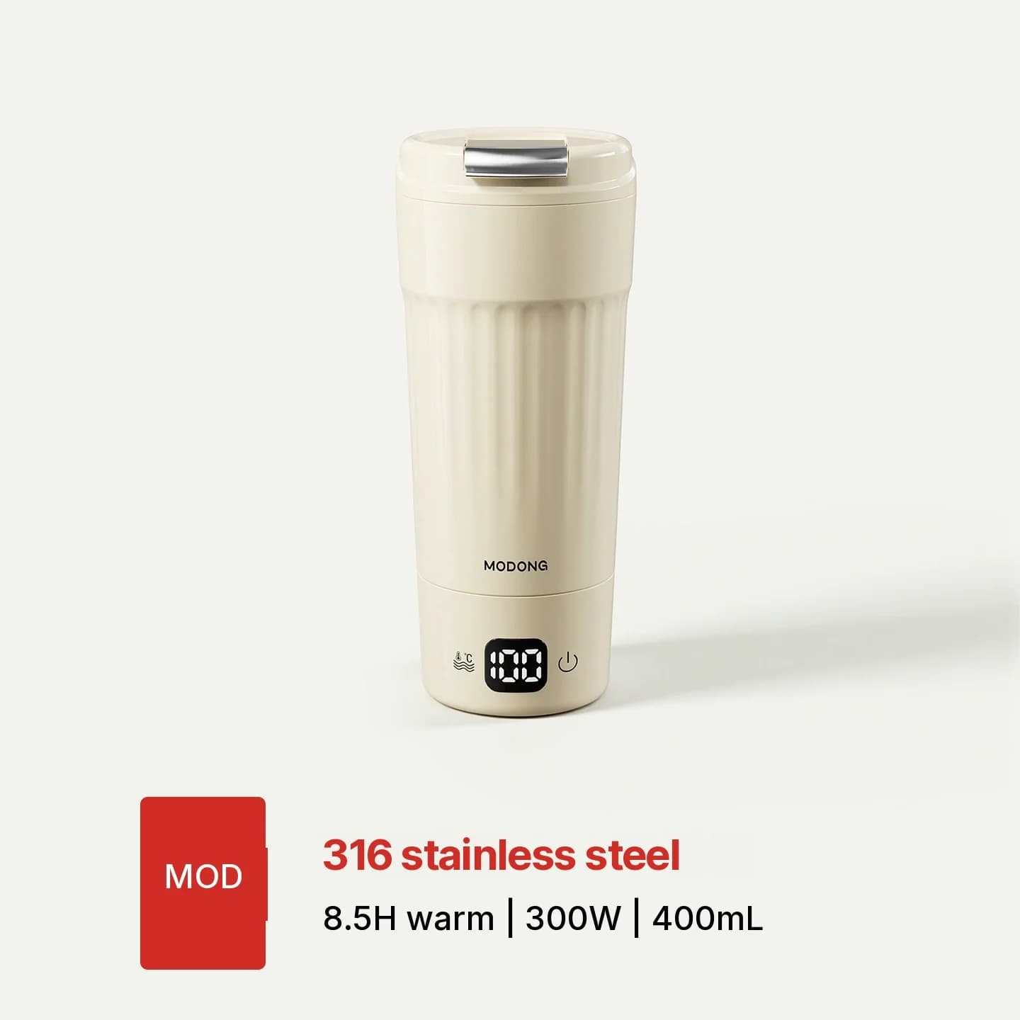 Kannettava sähköinen lämmitysmuki, 400mL, 7 lämpötila-asetusta