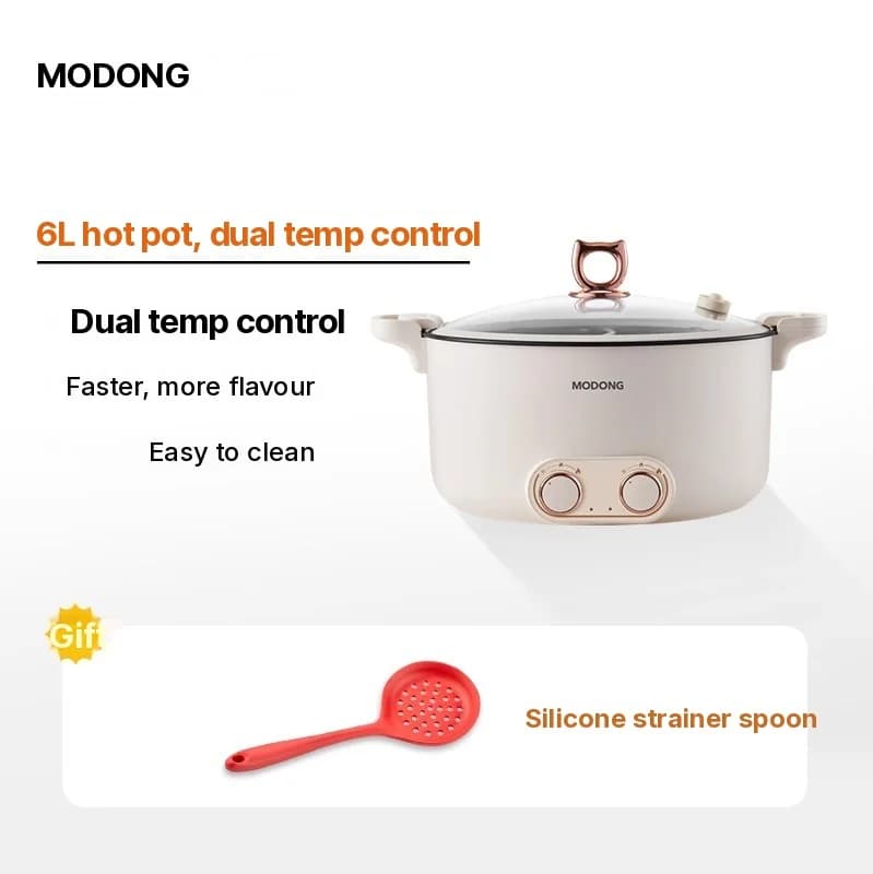 Sähköinen hot pot -pata, jakaja 6–8 L, 220 V, 5–6 hengelle