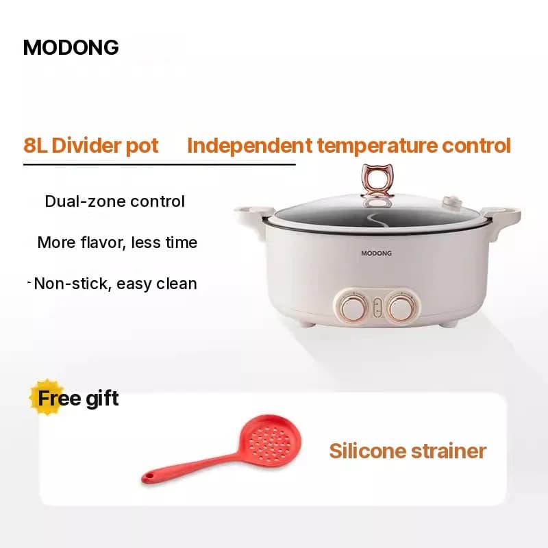 Sähköinen hot pot -pata, jakaja 6–8 L, 220 V, 5–6 hengelle
