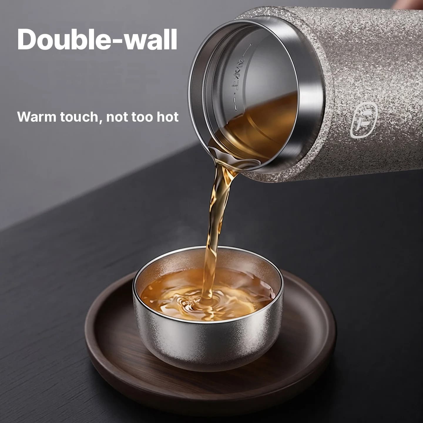 Puhdas titaaninen gongfu-teekuppisetti 55ml käsintehty sileä viimeistely