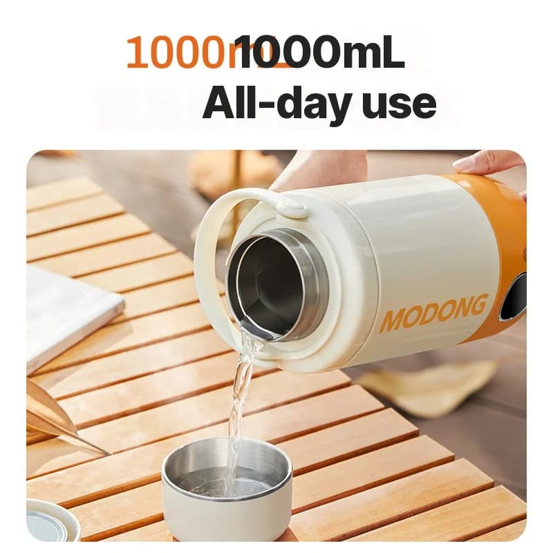 Kannettava sähköinen vedenkeitinmuki 1L 110V-240V