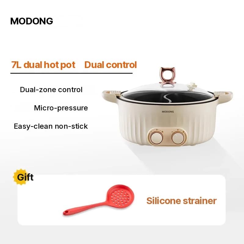 Sähköinen hot pot -pata, jakaja 6–8 L, 220 V, 5–6 hengelle