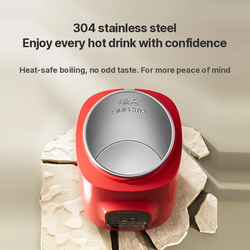 Kannettava sähköinen lämmitysjuomamuki 650ml 304-sisäosa 220V