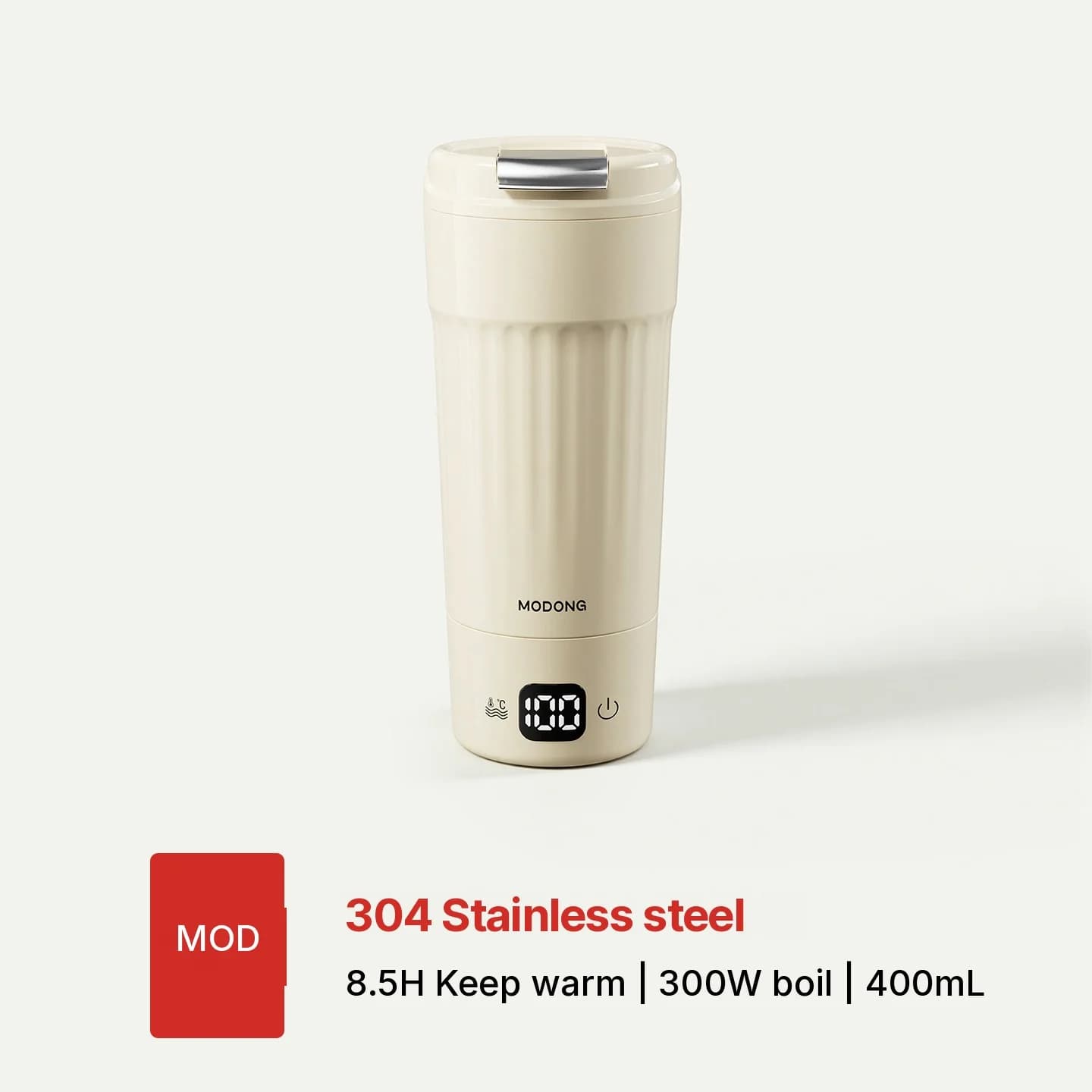 Kannettava sähköinen lämmitysmuki, 400mL, 7 lämpötila-asetusta