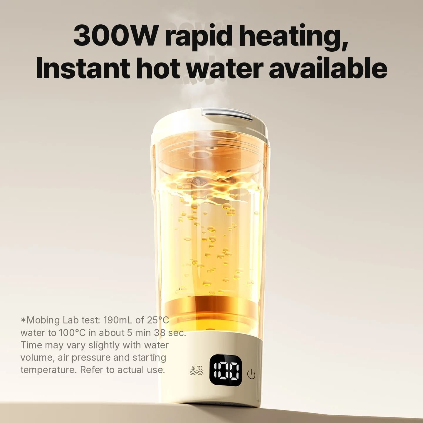 Kannettava sähköinen lämmitysmuki, 400mL, 7 lämpötila-asetusta