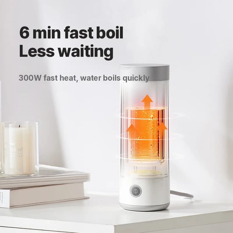 Kannettava sähköinen lämmityskuppi 304 ruostumaton teräs 300ml 220V