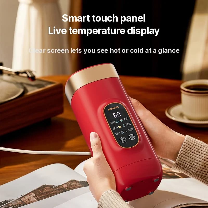 Kannettava sähköinen lämmitysjuomamuki 650ml 304-sisäosa 220V
