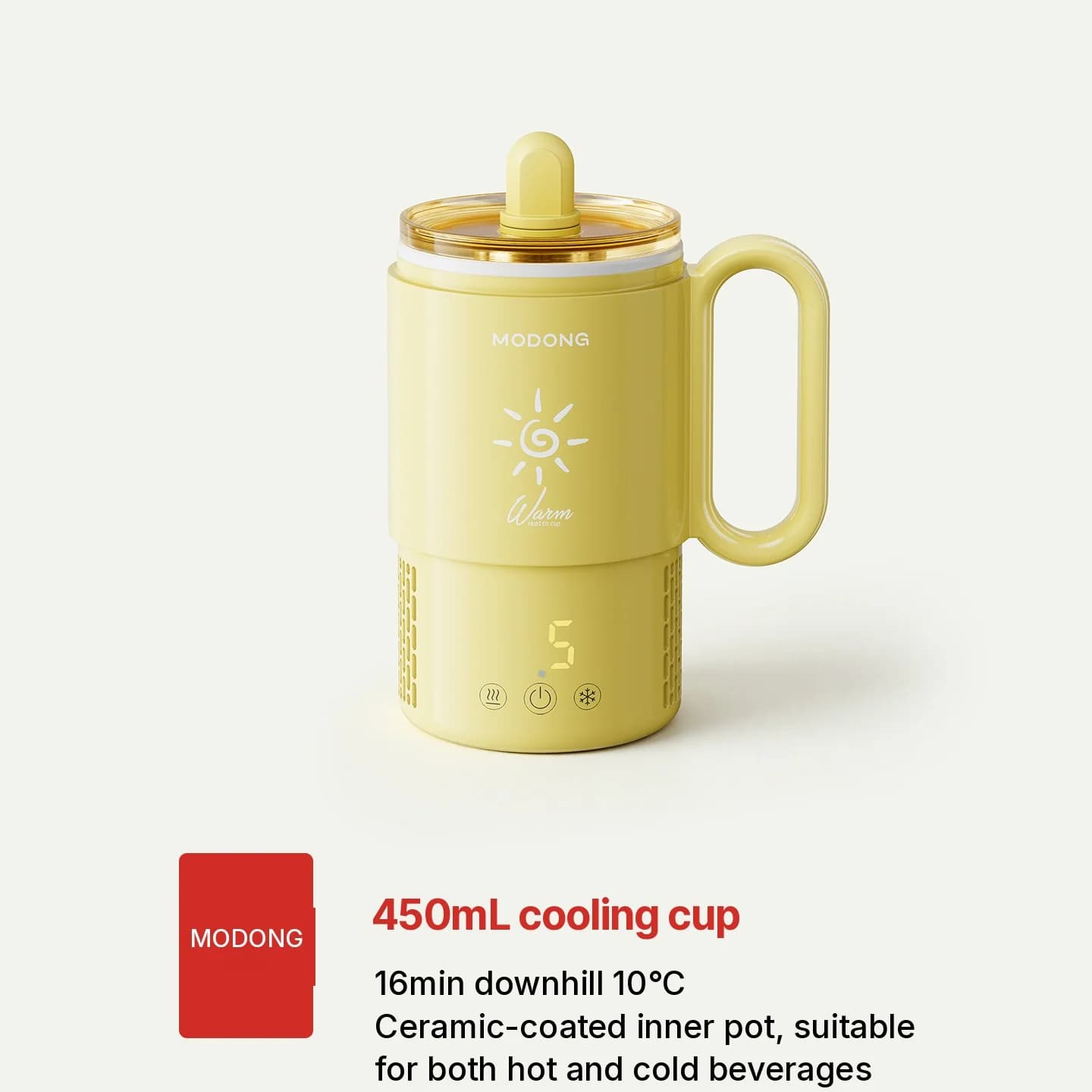 Mini viilennys- ja lämmitysmuki 450ml 36W kosketusohjaus