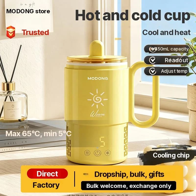 Mini jäähdytys- ja lämmitysmuki 450mL 36W kosketusohjaus