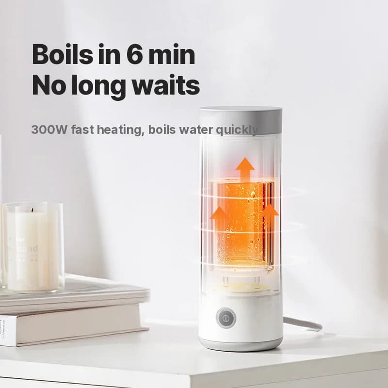 Kannettava sähköinen lämpömuki 304 ruostumatonta terästä 300ml 220V