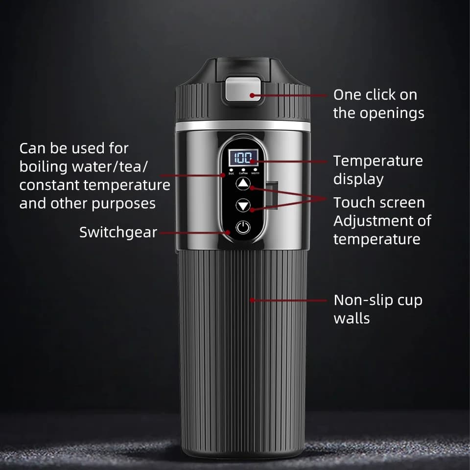 500 ml 12V/24V sähköinen lämmityskuppi