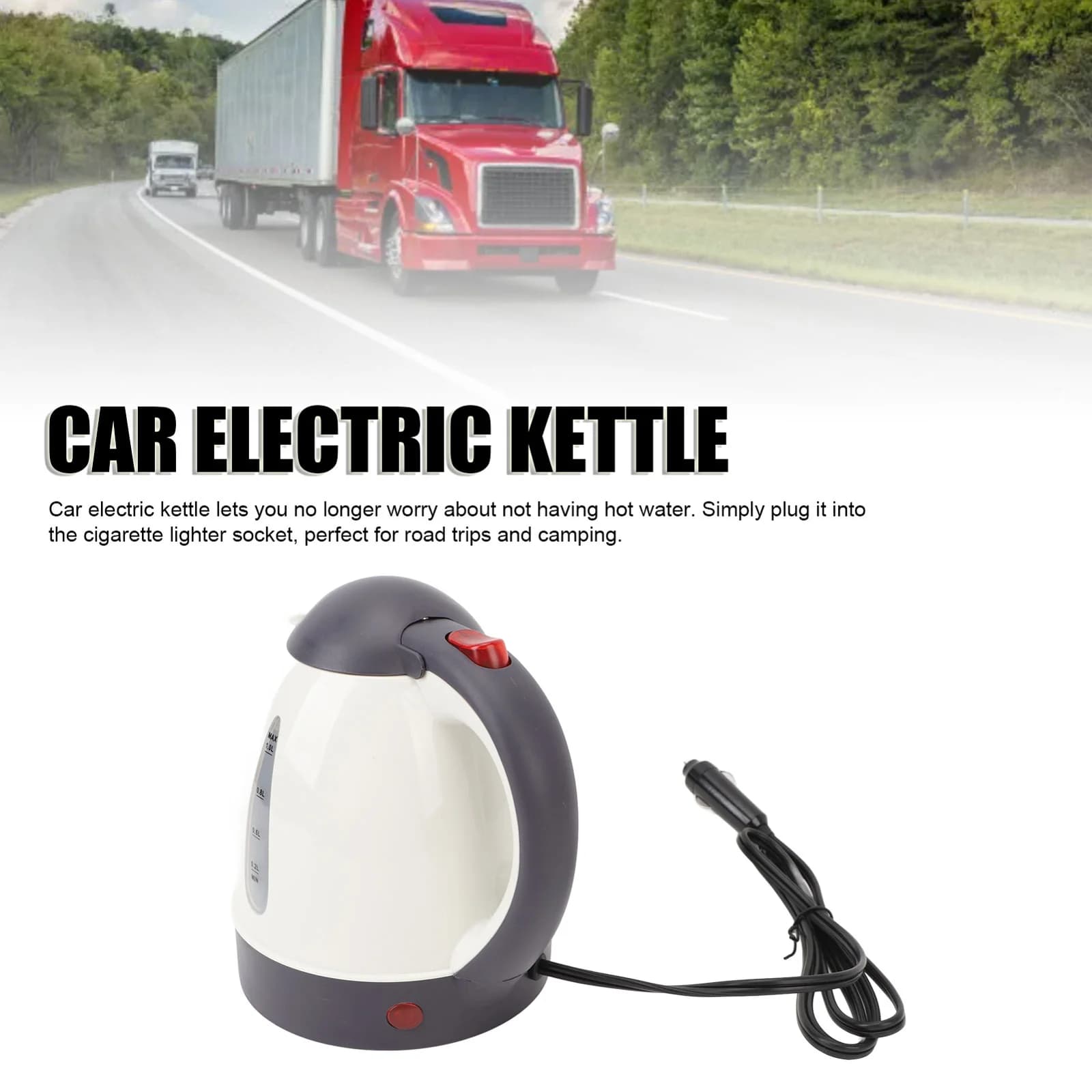1L 12V/24V auton sähkökeitin