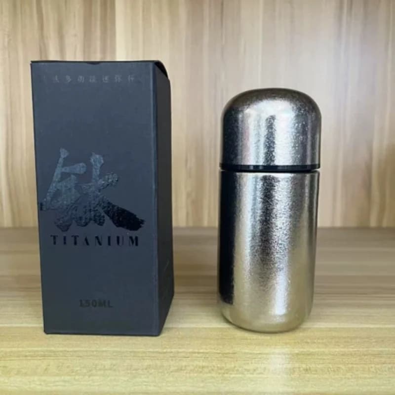 150ml puhdas titaaninen taskumalja