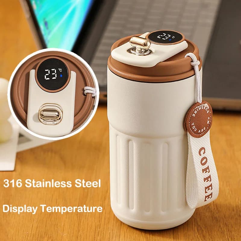 450ml lämpötilanäytöllinen termosmuki