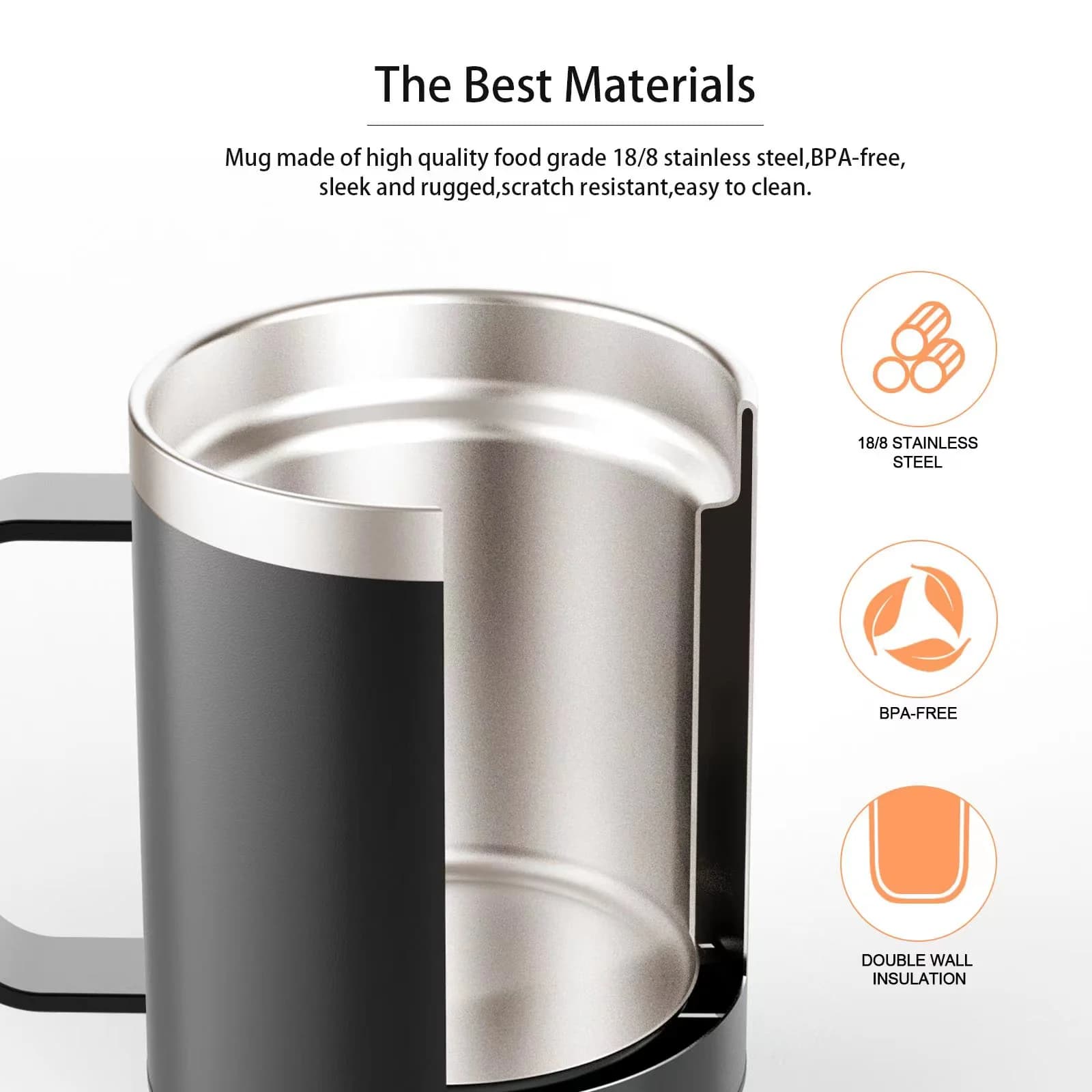 12oz USB-lämmitettävä kahvimuki