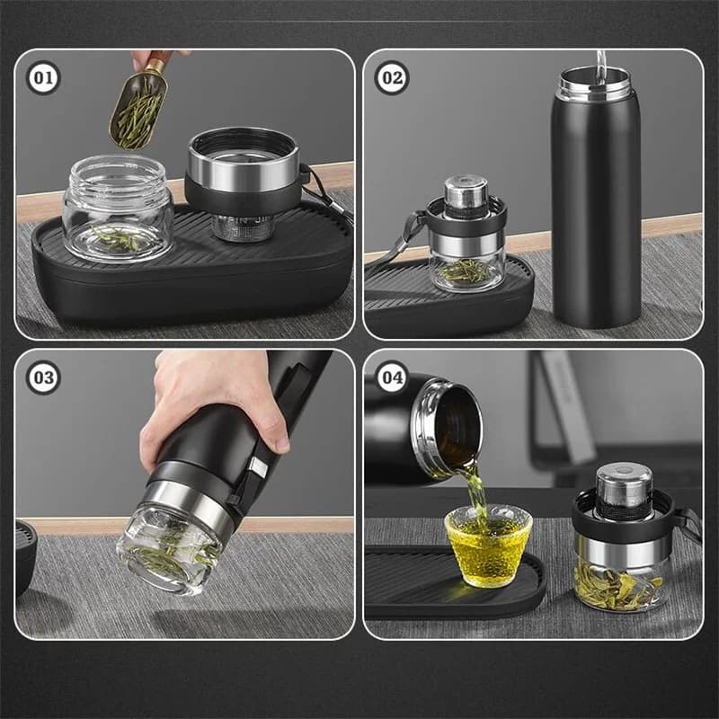 750 ml/1100 ml teehaudutustermos