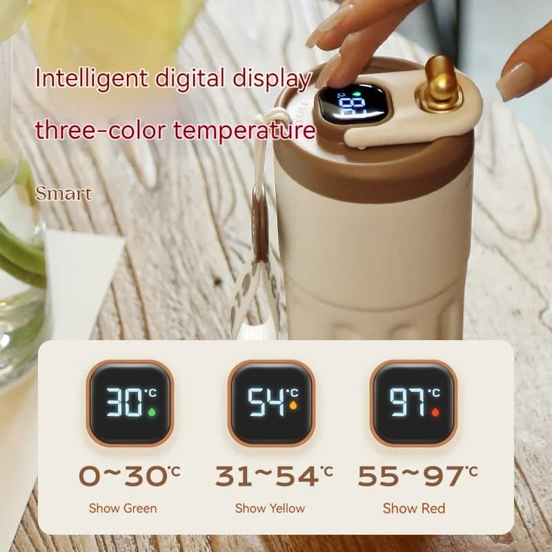 450 ml lämpönäytöllinen termospullo